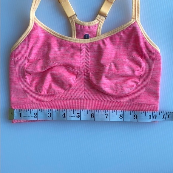 Old Navy Seamless Sports Bra Pink and Orange Racerback - Picture 16 of 16